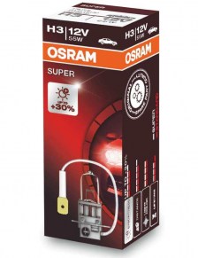 Osram H1 55W Super +30% Φως 12V 1ΤΜΧ 